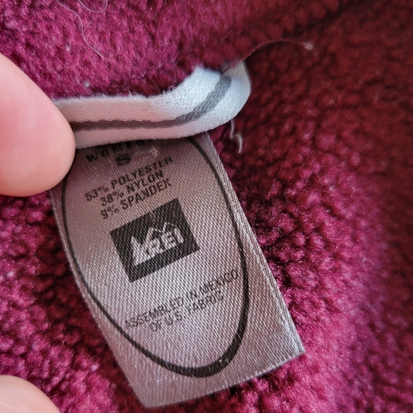 REI Sweatshirt Maroon Red Zip Collar Small - Picture 3 of 7